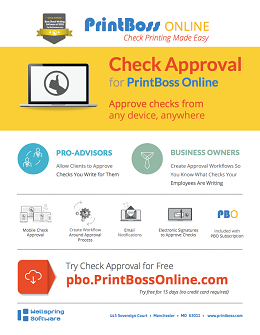 PrintBoss Check Approvals