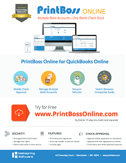 PrintBoss Online for Quickbooks Online